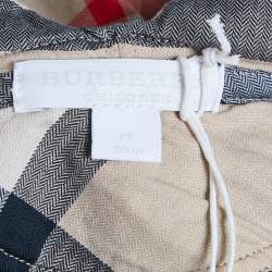 Burberry Children Kids Navy Blue Cotton Knit Zip-Up Hooded Jacket 2 Yrs