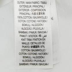 Pre Owned Burberry Kids Logo Print White Cotton Long Sleeve T-Shirt 18 M