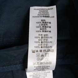 Burberry Kids Navy Blue Synthetic Zip-Up Jacket 14 Yrs