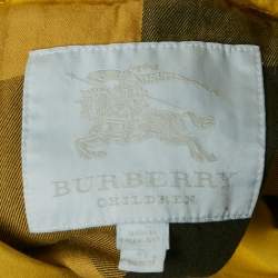 Burberry Children Yellow Cotton Button-Up Jacket 4 Yrs 
