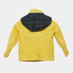 Burberry Children Yellow Cotton Button-Up Jacket 4 Yrs 