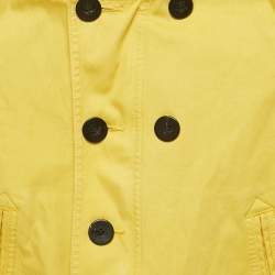 Burberry Children Yellow Cotton Button-Up Jacket 4 Yrs 