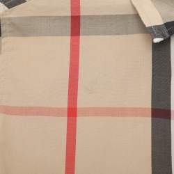 Burberry Beige Check Cotton Button Front Shirt Shirt 10Y