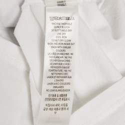 Pre Owned Burberry Kids White Cotton Thomas Bear Applique Detail T-Shirt 18M