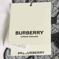 Pre Owned Burberry Kids White Cotton Thomas Bear Applique Detail T-Shirt 18M
