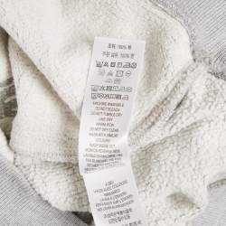 Pre Owned Burberry Children Grey Logo Embroidered Cotton Knit Sweatshirt and Sweatpants Set 8 Yrs