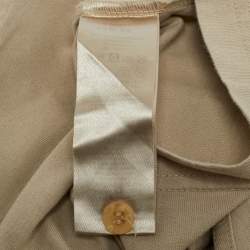 Pre Owned Burberry Kids Beige Cotton Jersey Polo T-Shirt 12M