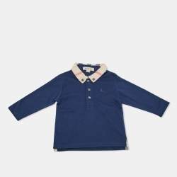Pre Owned Burberry Children Blue Jersey T-Shirt 12M