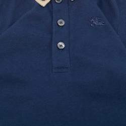 Pre Owned Burberry Children Blue Jersey T-Shirt 12M