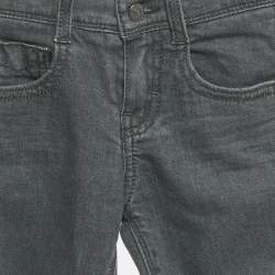 Pre Owned Burberry Kids Grey Denim Regular Fit Jeans 3 Yrs Waist 19"