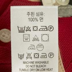 Pre Owned Burberry Children Red/White Cotton 3 Piece Set 6M/12M