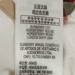 Pre Owned Burberry Children Red/White Cotton 3 Piece Set 6M/12M