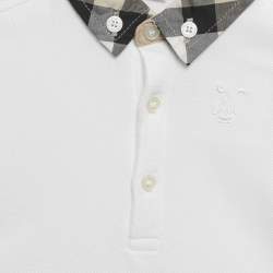 Pre Owned Burberry Children Red/White Cotton 3 Piece Set 6M/12M