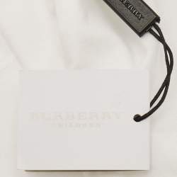 Pre Owned Burberry Children White Logo Embroidered Jersey T-Shirt 5 Yrs