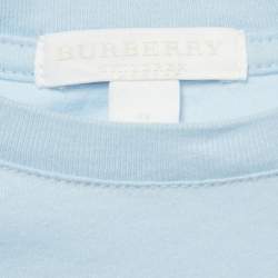 مملوكة مسبقًا Burberry Children Blue Nova Checks Pocket T-Shirt 5 Yrs