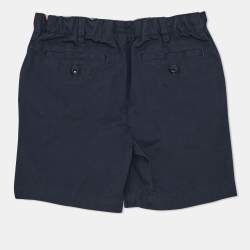 Pre Owned Burberry Children Navy Blue Cotton Shorts 3 Yrs