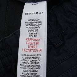 Pre Owned Burberry Children Navy Blue Cotton Shorts 3 Yrs