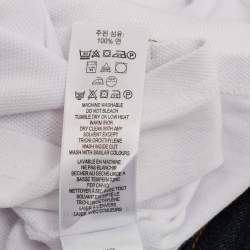 مملوكة مسبقًا Burberry Children White/Blue Cotton and Denim T-Shirt Set 6 Yrs