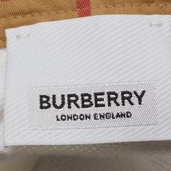 Pre Owned Burberry Kids White Checks Cotton Polo T-Shirt 6M