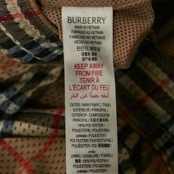 Pre Owned Burberry Brown Checks Mesh Jersey Shorts 14Yrs