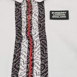 مملوكة مسبقًا Burberry White Logo Detail Cotton Knit T-Shirt 18M