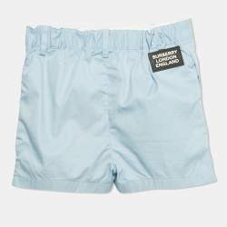 مملوكة مسبقًا Burberry Kids Blue Cotton Shorts 18M