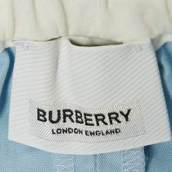 مملوكة مسبقًا Burberry Kids Blue Cotton Shorts 18M