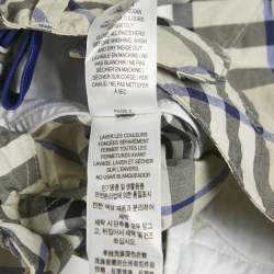 Pre Owned سروال قطني مربعات رمادية بربري 6 سنوات