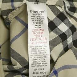 Pre Owned Burberry Kids Grey Nova Checks Cotton Shirt 4Yrs