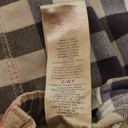 مملوكة مسبقًا بنطلون قطن بنقشة نوفا شيك البيج بربري للأطفال 2 سنة