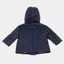 مملوكة مسبقًا Burberry Children Navy Blue Nylon Quilted Jacket 9M