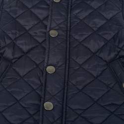 مملوكة مسبقًا Burberry Children Navy Blue Nylon Quilted Jacket 9M