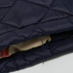مملوكة مسبقًا Burberry Children Navy Blue Nylon Quilted Jacket 9M