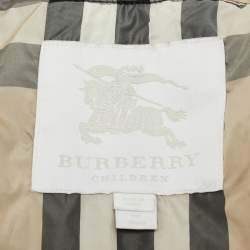 مملوكة مسبقًا Burberry Children Navy Blue Nylon Quilted Jacket 9M