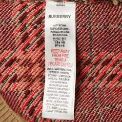 Pre Owned Burberry Beige Checked Merino Wool Sweatshirt 10Yrs