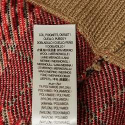 Pre Owned Burberry Beige Checked Merino Wool Sweatshirt 10Yrs