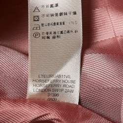 Burberry Kids Metallic Grey Gabardine Pleated Skirt 14 Yrs