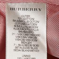 Burberry Kids Metallic Grey Gabardine Pleated Skirt 14 Yrs