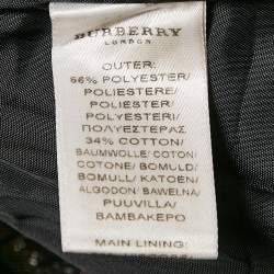 Pre Owned Burberry Black Checked Lurex Pleated Mini Skirt 14 Yrs