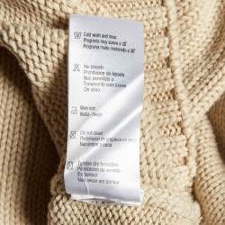 Burberry Beige Embroidered Cotton Full Sleeve Jumper 10 Yrs