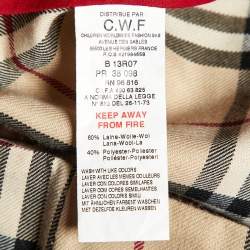 Burberry Beige Tartan Check Wool Blend Pleated Wrap Skirt 8 Yrs
