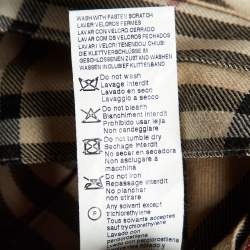 Burberry Beige Tartan Check Wool Blend Pleated Wrap Skirt 8 Yrs