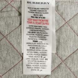 Burberry Kids Red Diamond Quilted Synthetic Jacket 8 Yrs 