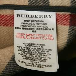 Burberry Children Navy Blue Wool Felt Duffle Coat 14 Yrs