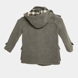 Burberry Children Wool Felt Hooded Duffle Coat 4 Yrs