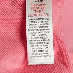 Pre Owned Burberry Kids Pink Floral Print Cotton Long Sleeve Sweatshirt 8 Yrs