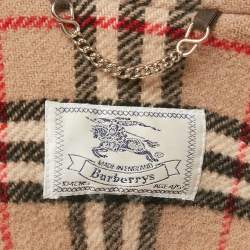 Burberry Kids Red Wool Felt Speciality Duffle Coat 4/5 Yrs