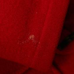 Burberry Kids Red Wool Felt Speciality Duffle Coat 4/5 Yrs