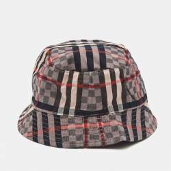 Pre Owned Burberry Kids Vintage Check Cotton Bucket Hat 1-3M