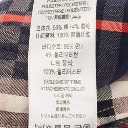Burberry Kids Vintage Check Pattern Cotton Romper 3M